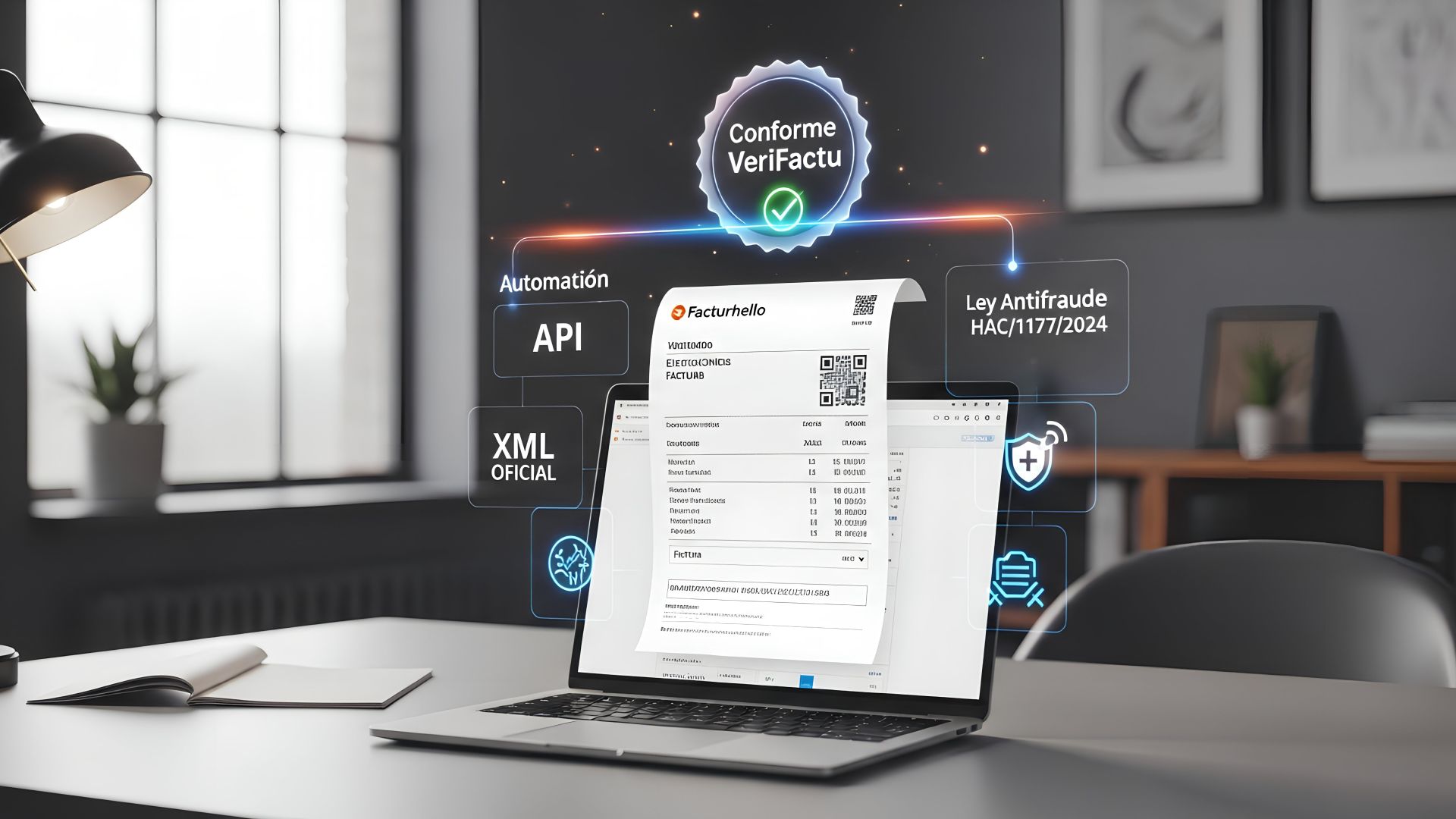 Integración Verifactu API en ERP con Facturhello, guía práctica para desarrolladores y software de facturación.